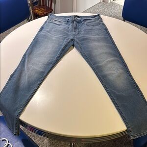 Hollister Blue Slim Taper Straight Jeans Vintage Wash Size 32X32